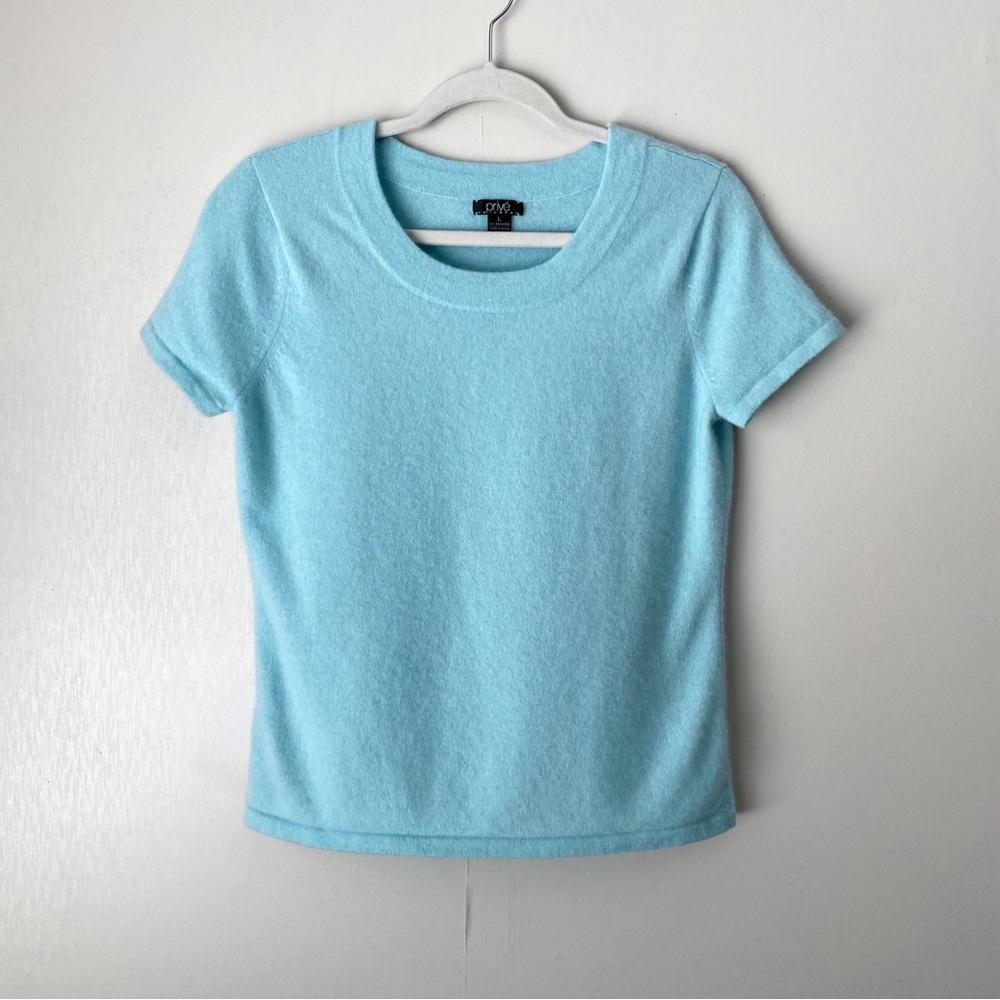 Vintage Y2K 100% Cashmere Short Sleeve Sweater Large